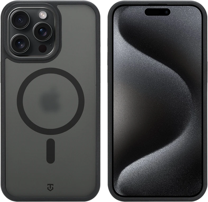 Dėklas Tactical MagForce Hypersand Cover for Apple iPhone 15 Pro Max Asphalt