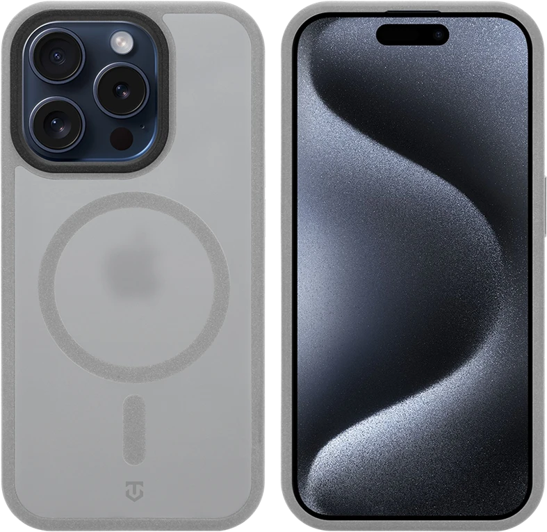 Dėklas Tactical MagForce Hypersand Cover for Apple iPhone 15 Pro Light Pilkas
