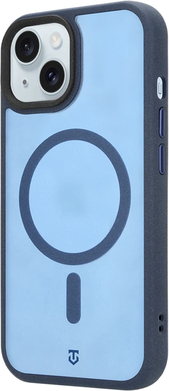 Dėklas Tactical MagForce Hypersand dangtelis Apple iPhone 15 tamsiai mėlyna