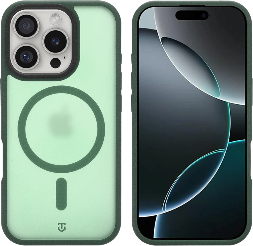 Dėklas Tactical MagForce Hypersand Cover for Apple iPhone 16 Pro Forest Žalias