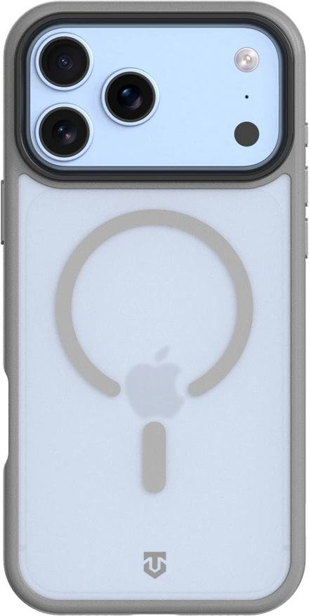 Dėklas Tactical MagForce Hypersand dangtelis, skirtas Apple iPhone 18 Pro/17 Pro, šviesiai pilkas