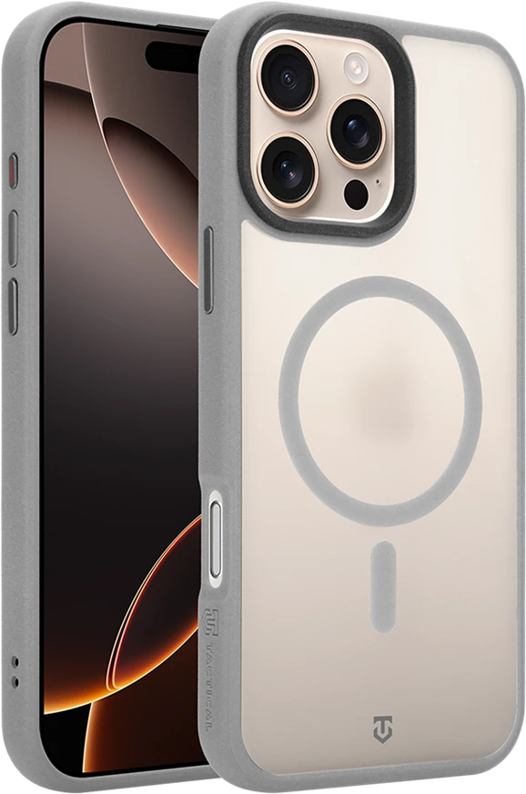 Dėklas Tactical MagForce Hypersand Cover for Apple iPhone 16 Pro Max Light Pilkas