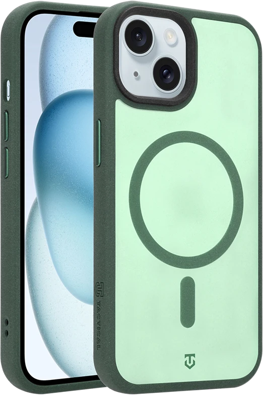 Dėklas Tactical MagForce Hypersand dangtelis Apple iPhone 15 miško žalia