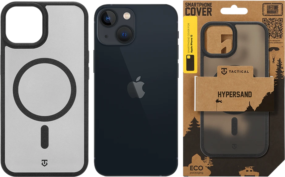 Dėklas Tactical MagForce Hypersand Cover for Apple iPhone 13 Asphalt