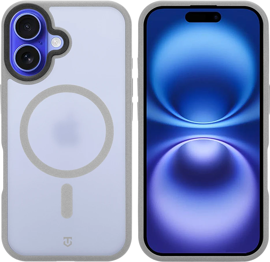 Dėklas Tactical MagForce Hypersand dangtelis, skirtas Apple iPhone 16, šviesiai pilkas