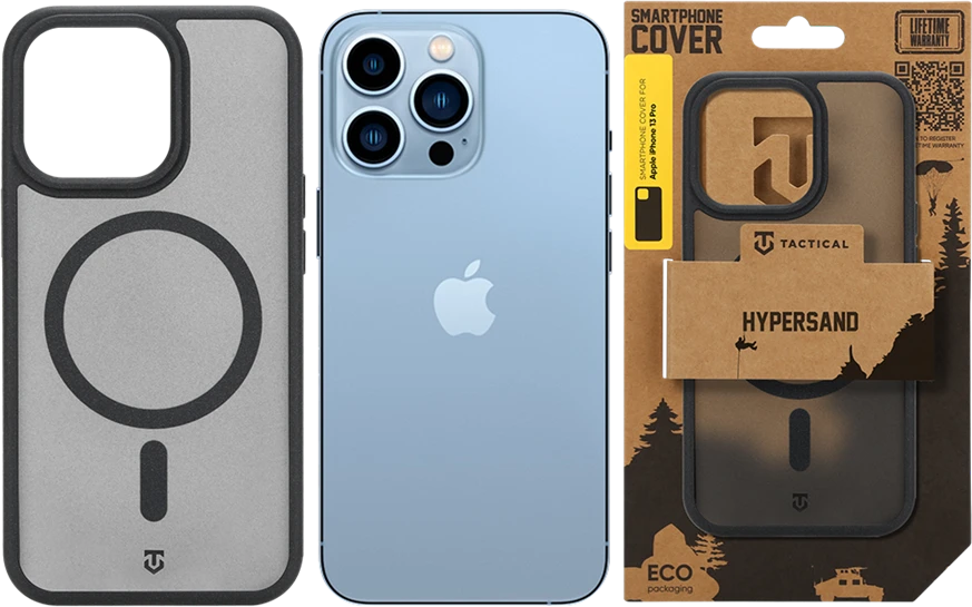 Dėklas Tactical MagForce Hypersand Cover for Apple iPhone 13 Pro Asphalt