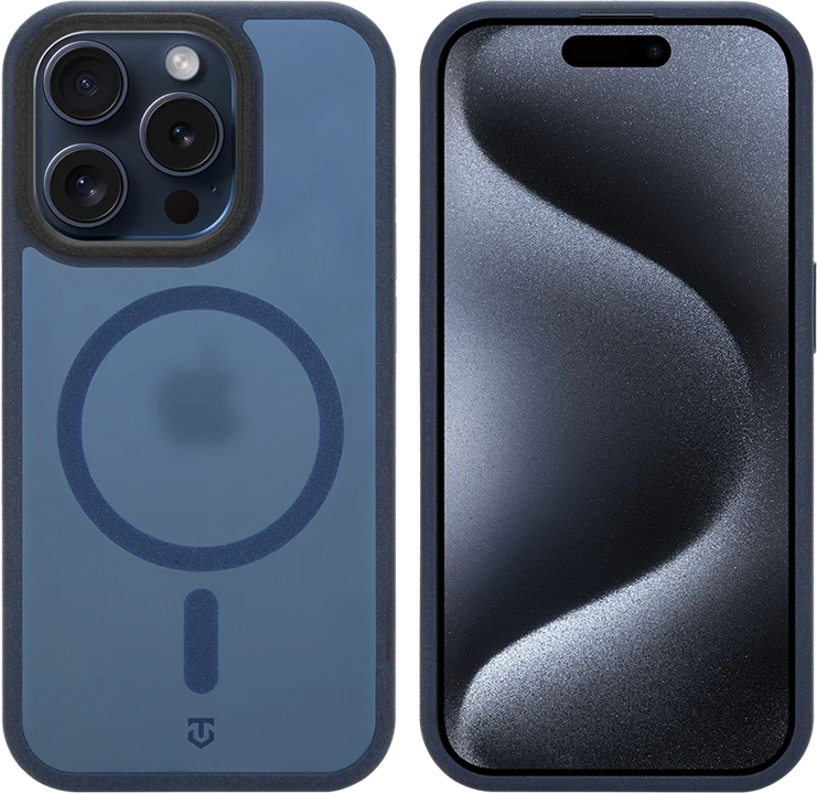 Dėklas Tactical MagForce Hypersand Cover for Apple iPhone 15 Pro Deep Mėlyna