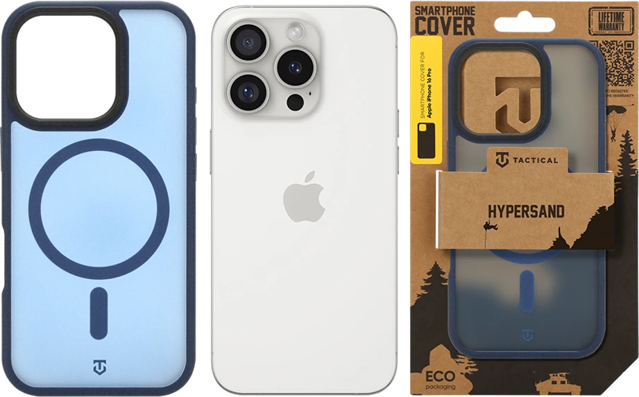 Dėklas Tactical MagForce Hypersand Cover for Apple iPhone 16 Pro Deep Mėlyna