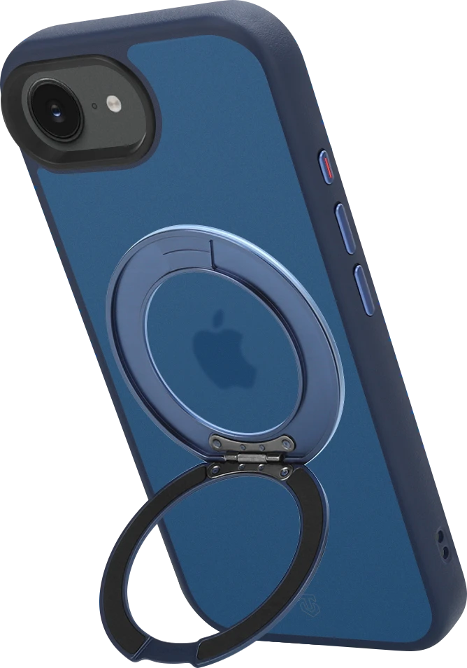 Tactical MagForce Hyperstand dėklas Apple iPhone 16e/17e tamsiai mėlynas