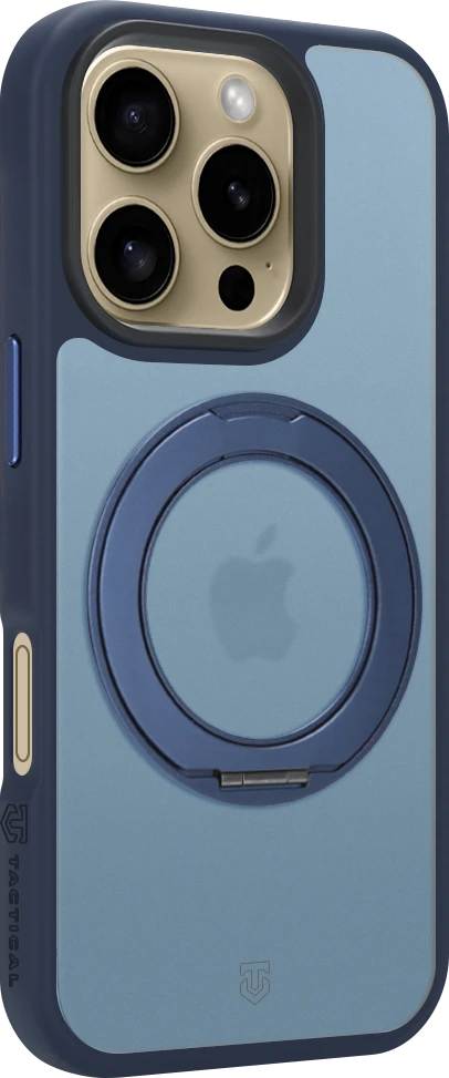 Dėklas Tactical Taktinis MagForce Hyperstand dangtelis Apple iPhone 16 Pro tamsiai mėlynas