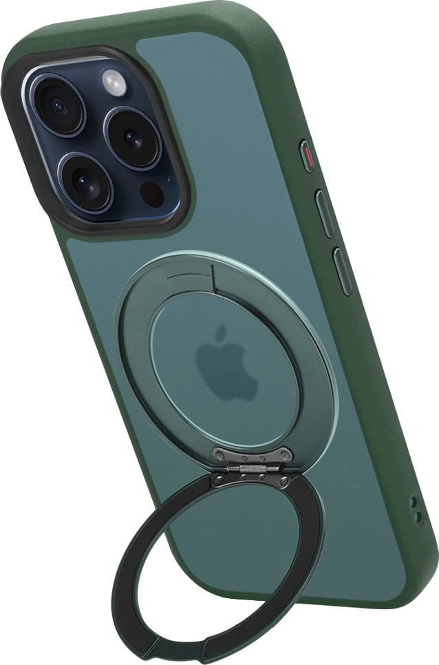 Dėklas Tactical MagForce Hyperstand dangtelis Apple iPhone 15 Pro miško žalia