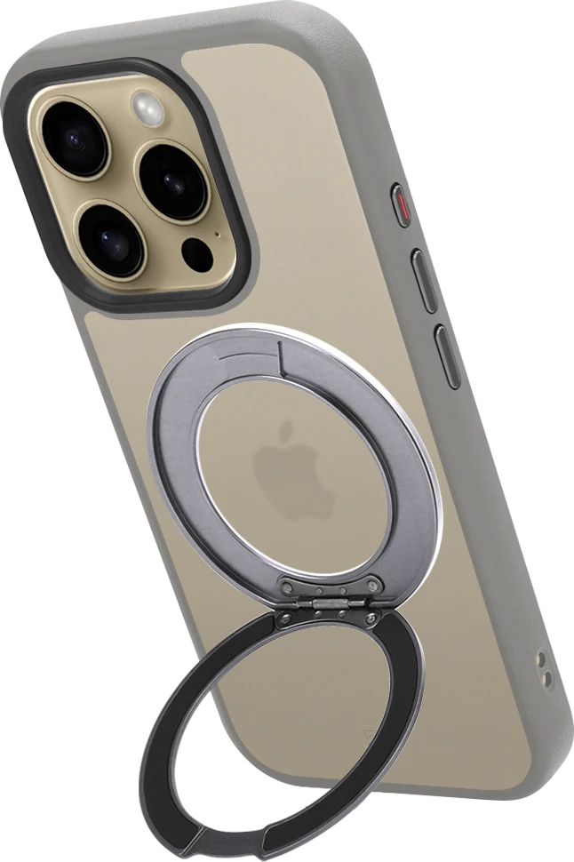 Dėklas Tactical MagForce Hyperstand Cover for Apple iPhone 16 Pro Light Pilkas