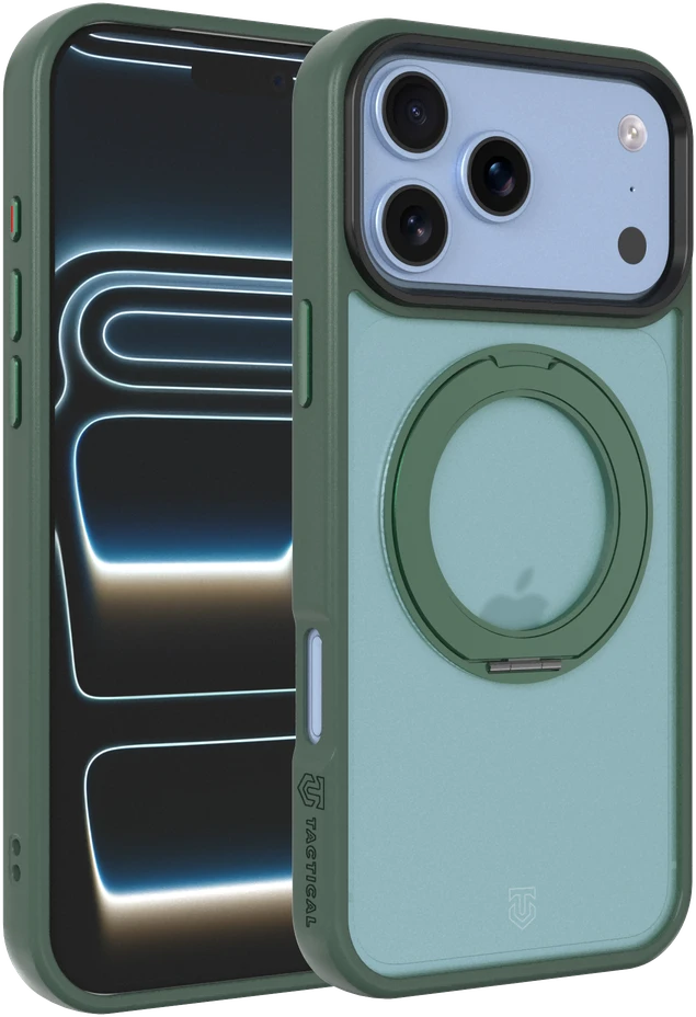 Dėklas Tactical MagForce Hyperstand Cover for Apple iPhone 17 Pro Max/18 Pro Max Forest Žalias