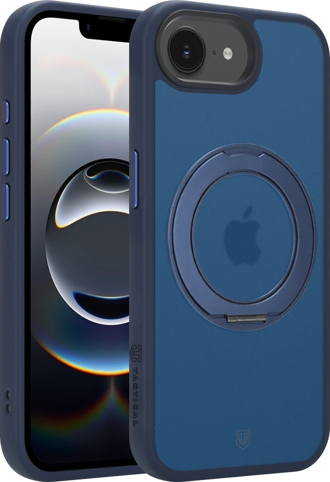 Tactical MagForce Hyperstand dėklas Apple iPhone 16e/17e tamsiai mėlynas