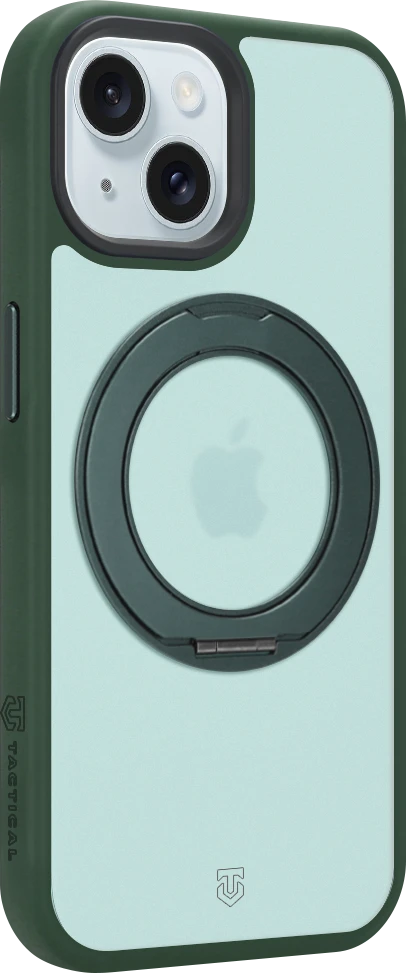 Tactical MagForce Hyperstand dėklas Apple iPhone 15 miško žalias