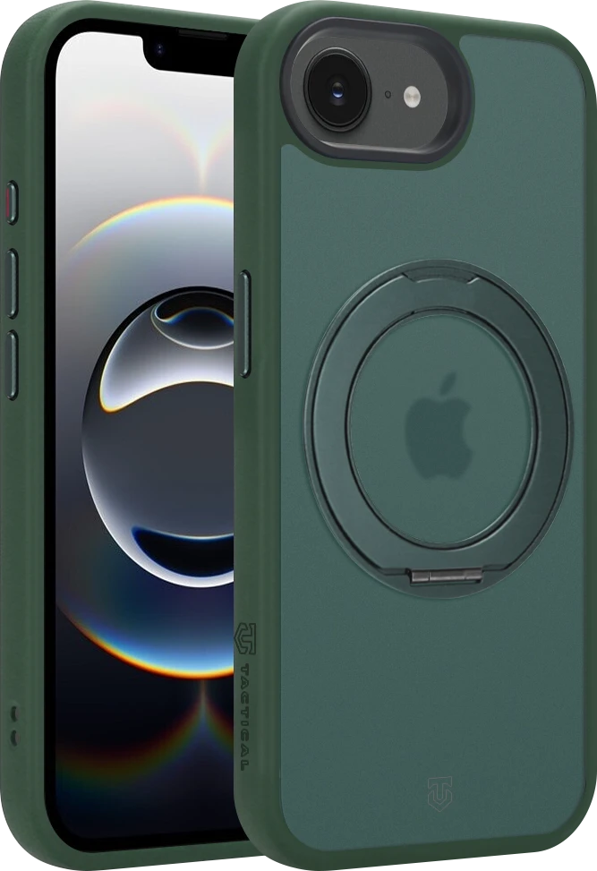 Dėklas Tactical MagForce Hyperstand dangtelis, skirtas Apple iPhone 16e/17e, miško žalias