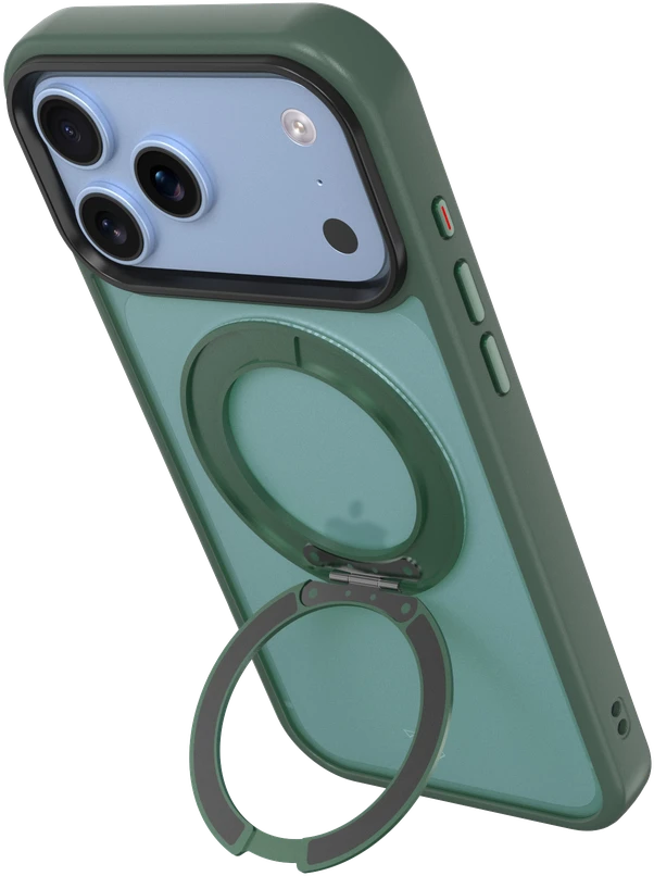 Dėklas Tactical MagForce Hyperstand Cover for Apple iPhone 17 Pro Max/18 Pro Max Forest Žalias