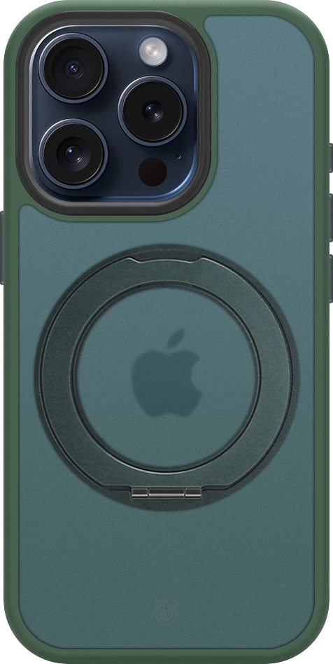 Dėklas Tactical MagForce Hyperstand dangtelis Apple iPhone 15 Pro miško žalia