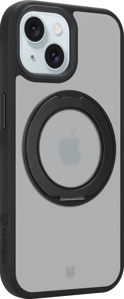Dėklas Tactical MagForce Hyperstand dangtelis Apple iPhone 15, asfalto spalvos