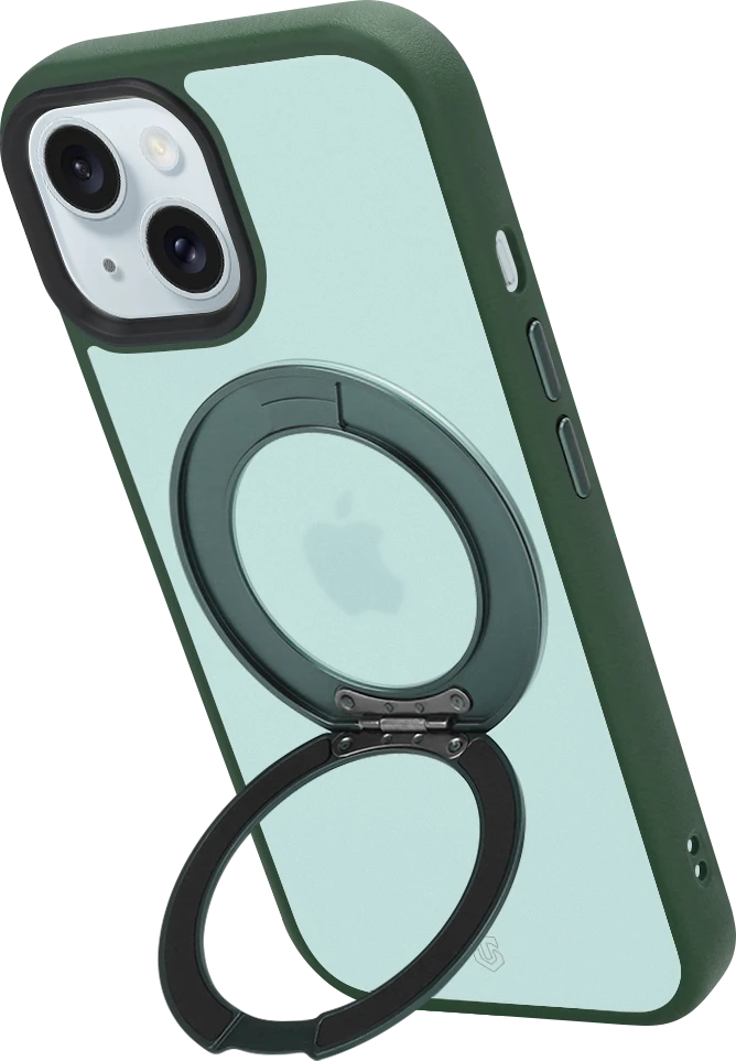Tactical MagForce Hyperstand dėklas Apple iPhone 15 miško žalias