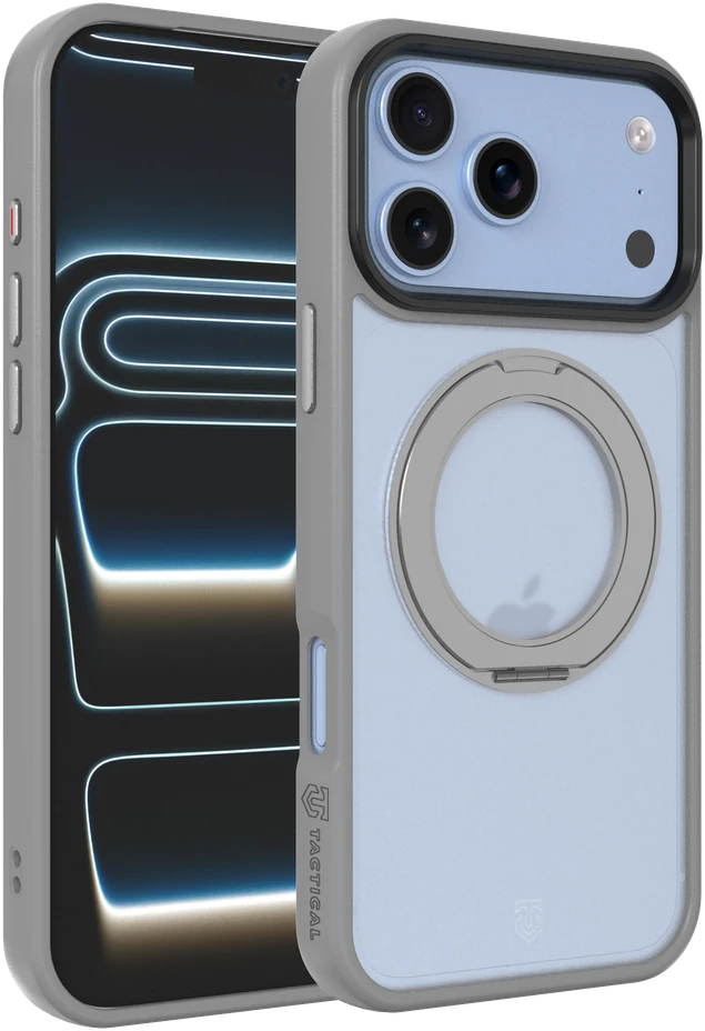 Dėklas Tactical MagForce Hyperstand Cover for Apple iPhone 17 Pro Max/18 Pro Max Light Pilkas