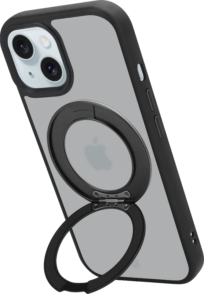 Dėklas Tactical MagForce Hyperstand dangtelis Apple iPhone 15, asfalto spalvos