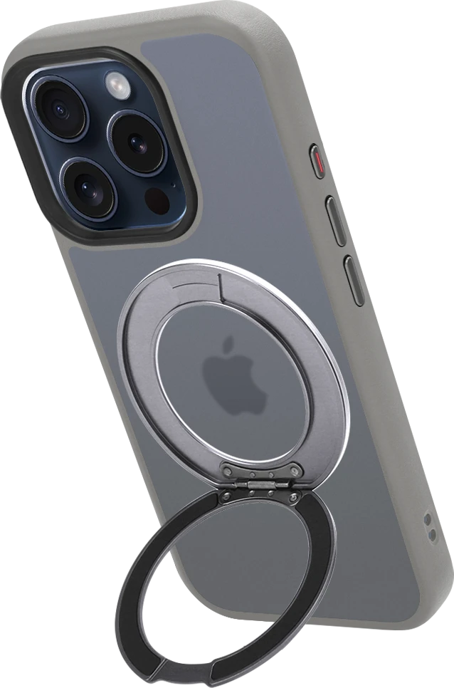 Dėklas Tactical MagForce Hyperstand Cover for Apple iPhone 15 Pro Light Pilkas