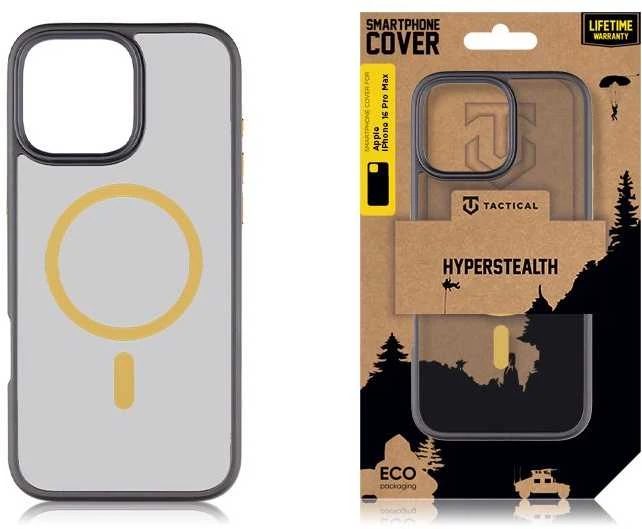 Tactical MagForce Hyperstealth 2.0 dėklas telefonui iPhone 16 Pro Max juodos ir geltonos spalvos