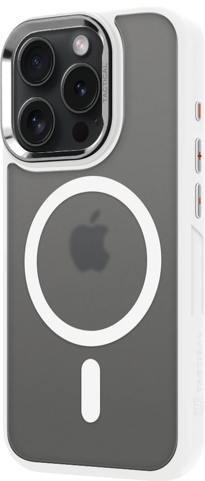 Dėklas Tactical MagForce Hyperstealth 3.0 Cover for Apple iPhone 15 Pro Snow Baltas