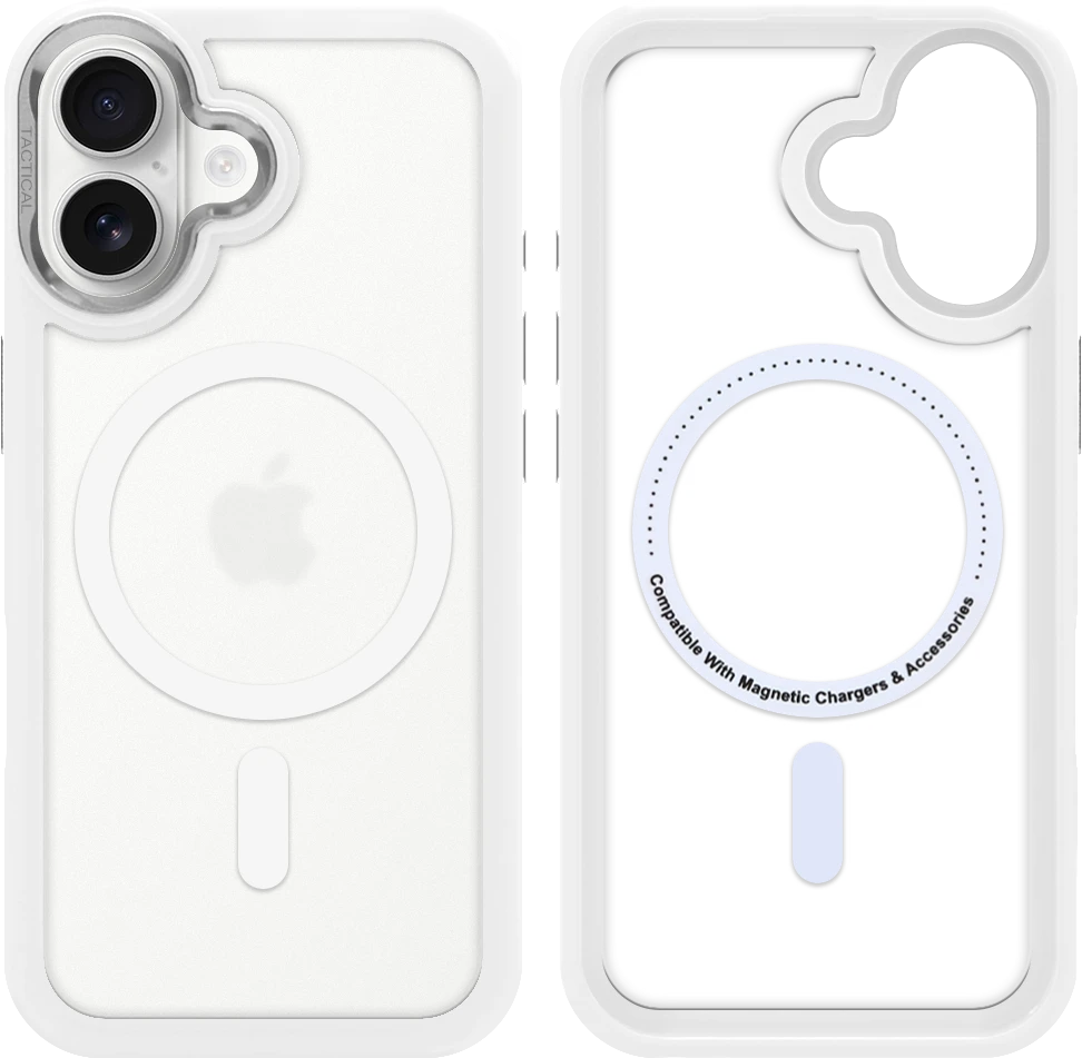 Dėklas Tactical MagForce Hyperstealth 3.0 Cover for Apple iPhone 17 Snow Baltas