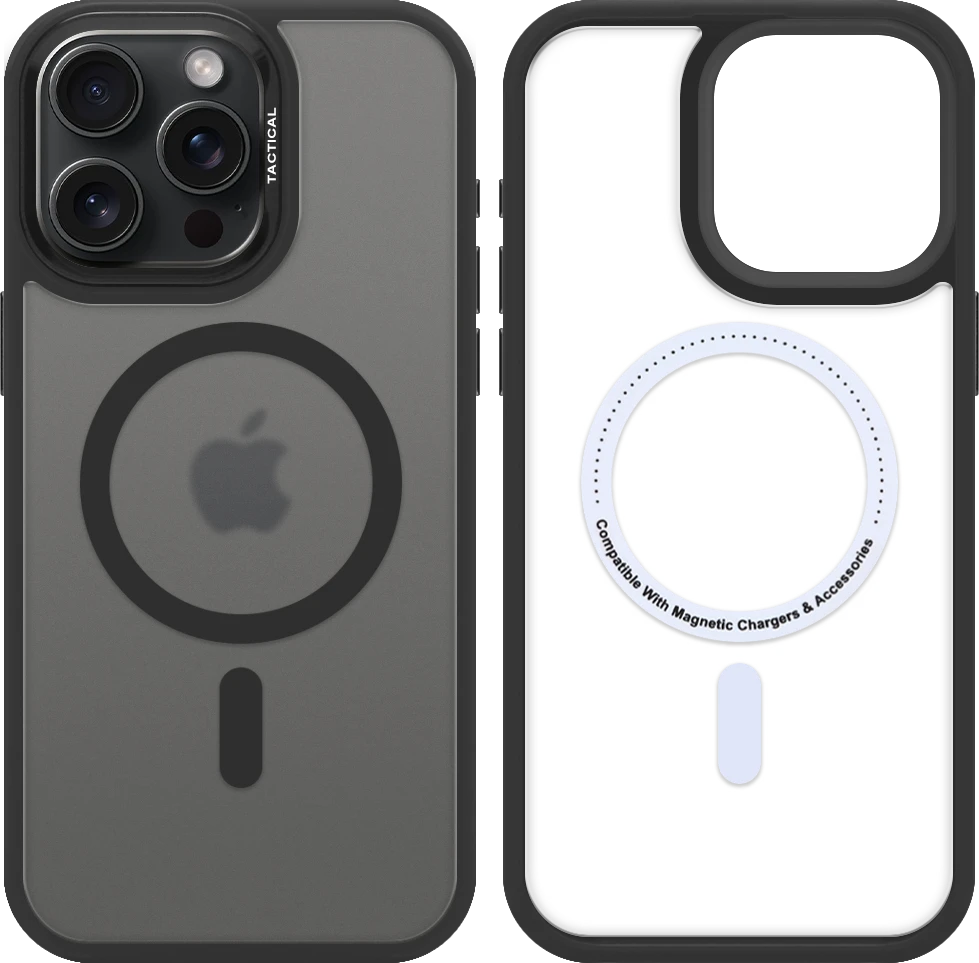 Dėklas Tactical MagForce Hyperstealth 3.0 Cover for Apple iPhone 15 Pro Max Asphalt