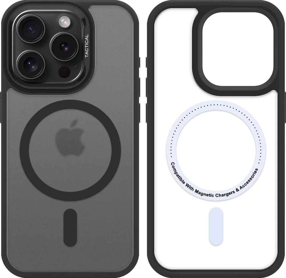 Dėklas Tactical MagForce Hyperstealth 3.0 Cover for Apple iPhone 15 Pro Asphalt