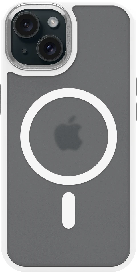 Dėklas Tactical MagForce Hyperstealth 3.0 Cover for Apple iPhone 15 Snow Baltas
