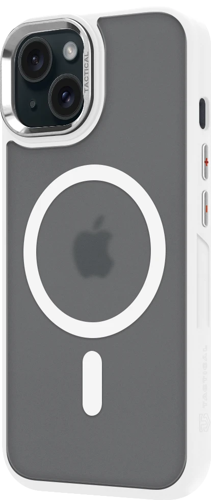 Dėklas Tactical MagForce Hyperstealth 3.0 Cover for Apple iPhone 15 Snow Baltas