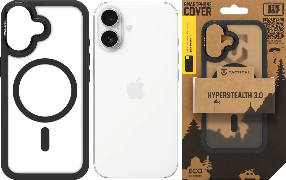 Dėklas Tactical MagForce Hyperstealth 3.0 Cover for Apple iPhone 17 Asphalt
