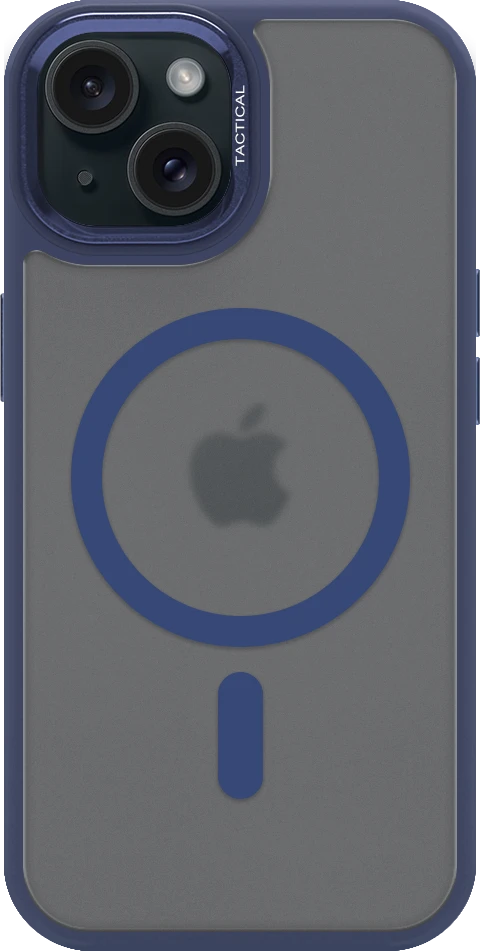 Dėklas Tactical MagForce Hyperstealth 3.0 dangtelis Apple iPhone 15 tamsiai mėlynas