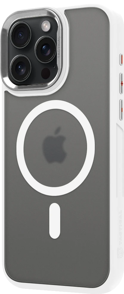 Dėklas Tactical MagForce Hyperstealth 3.0 Cover for Apple iPhone 15 Pro Max Snow Baltas