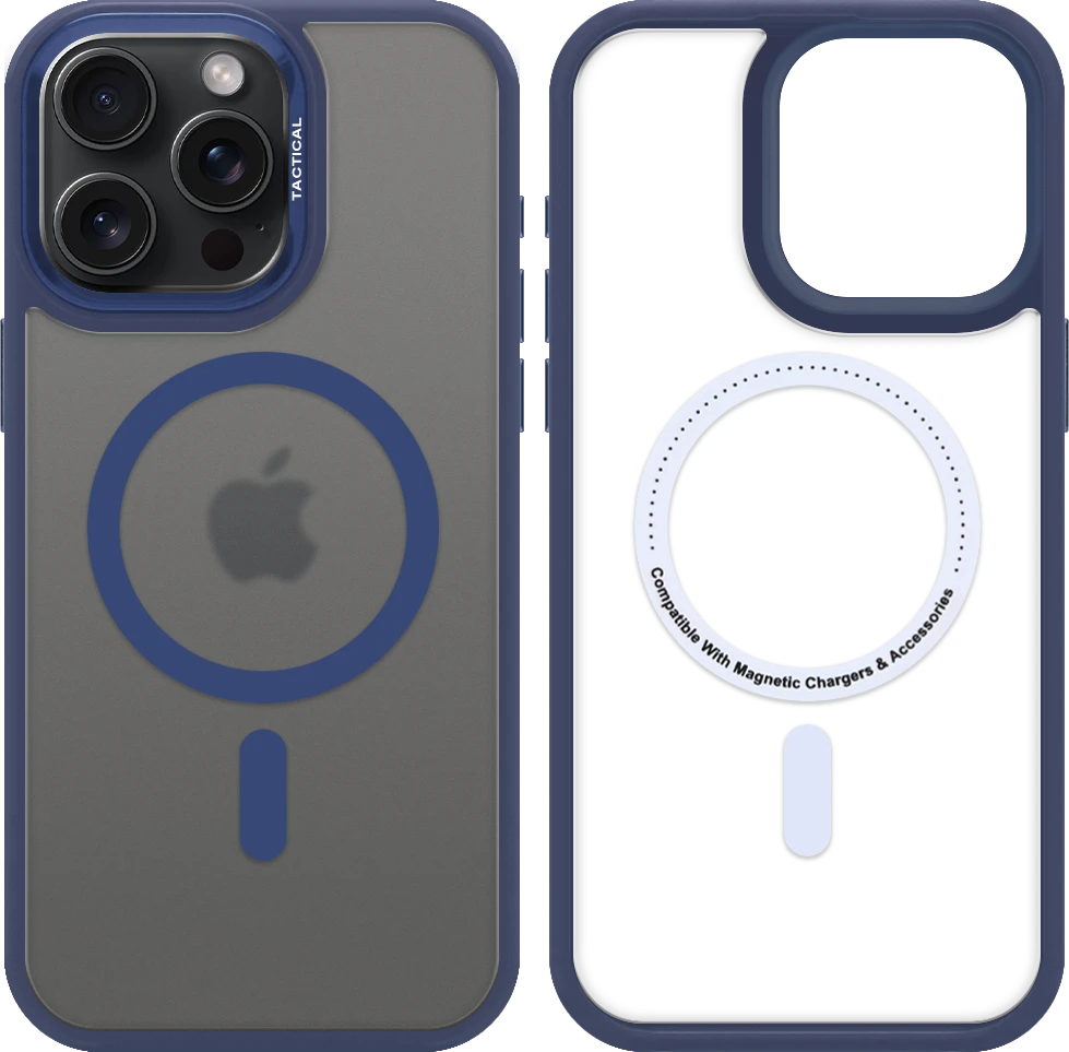 Dėklas Tactical MagForce Hyperstealth 3.0 Cover for Apple iPhone 15 Pro Max Deep Mėlyna