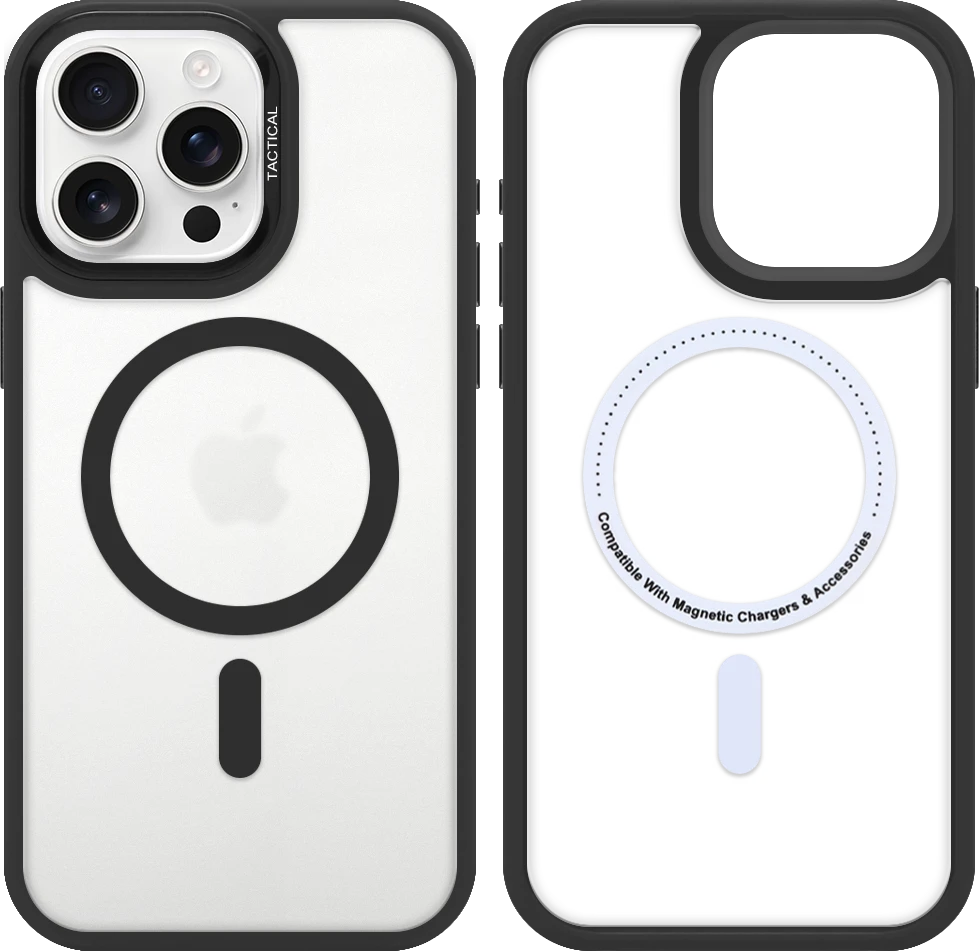 Dėklas Tactical MagForce Hyperstealth 3.0 Cover for Apple iPhone 16 Pro Max Asphalt