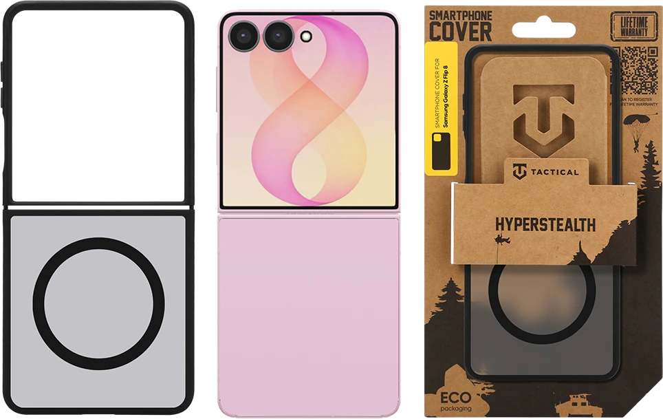 Dėklas Tactical MagForce Hyperstealth Cover for Samsung Galaxy Z Flip 8 Asphalt