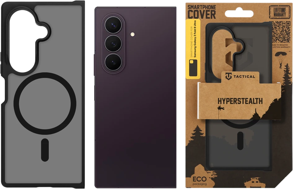 Dėklas Tactical MagForce Hyperstealth Cover for Samsung Galaxy Z Fold 8 Ultra Asphalt