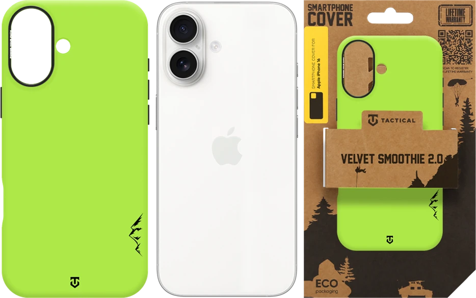 Dėklas Tactical MagForce Velvet Smoothie 2.0 Cover for Apple iPhone 16 Avocado