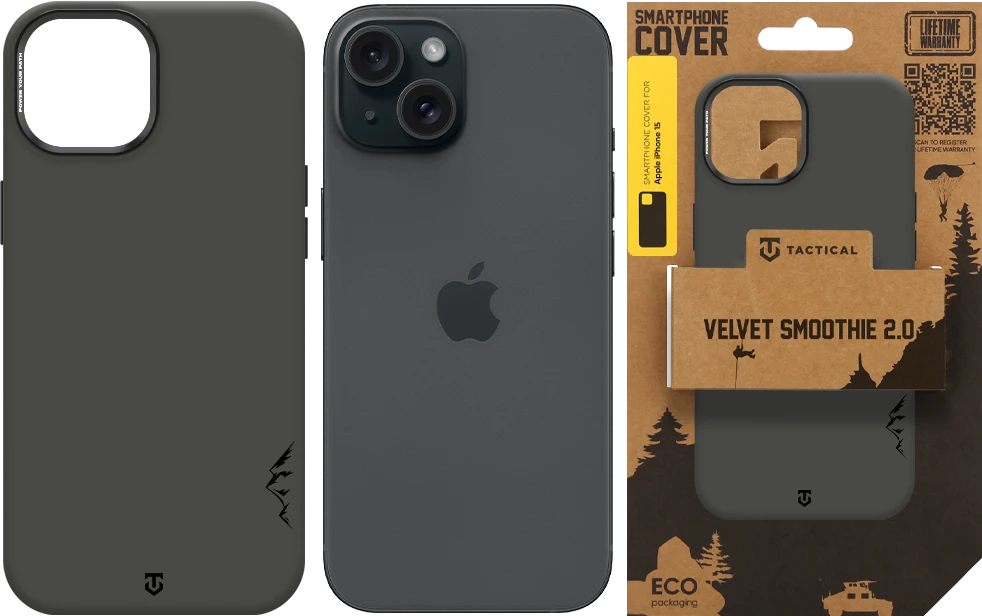 Dėklas Tactical MagForce Velvet Smoothie 2.0 Cover for Apple iPhone 15 Bazooka