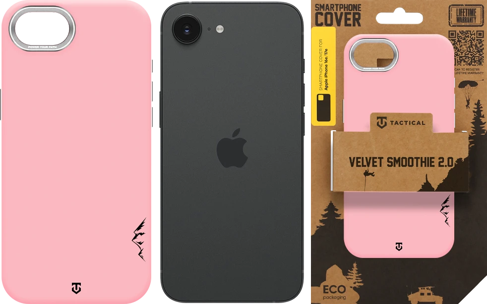 Dėklas Tactical MagForce Velvet Smoothie 2.0 Cover for Apple iPhone 16e/17e Rožinė Panther