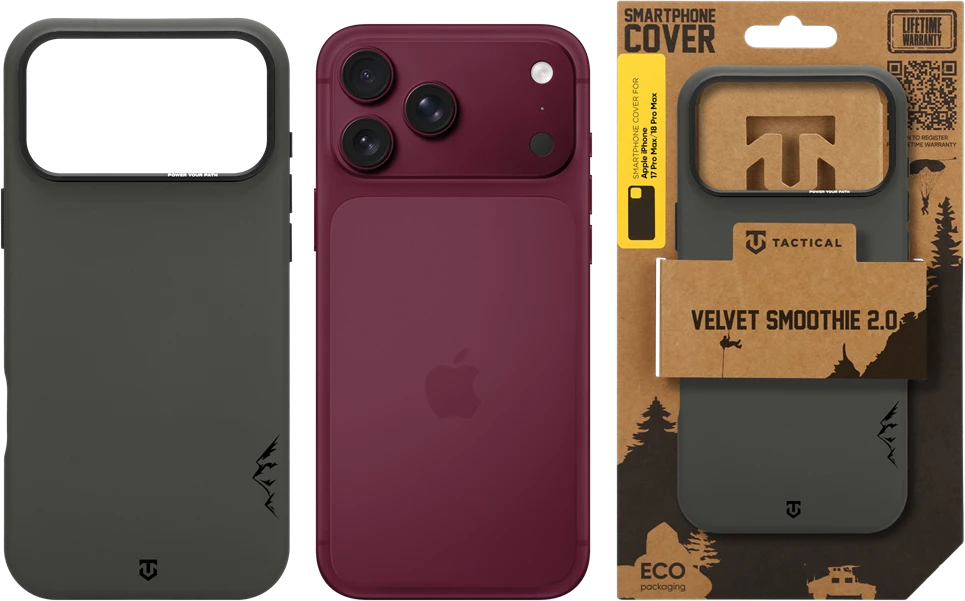 Dėklas Tactical MagForce Velvet Smoothie 2.0 Cover for Apple iPhone 18 Pro Max/17 Pro Max Bazooka