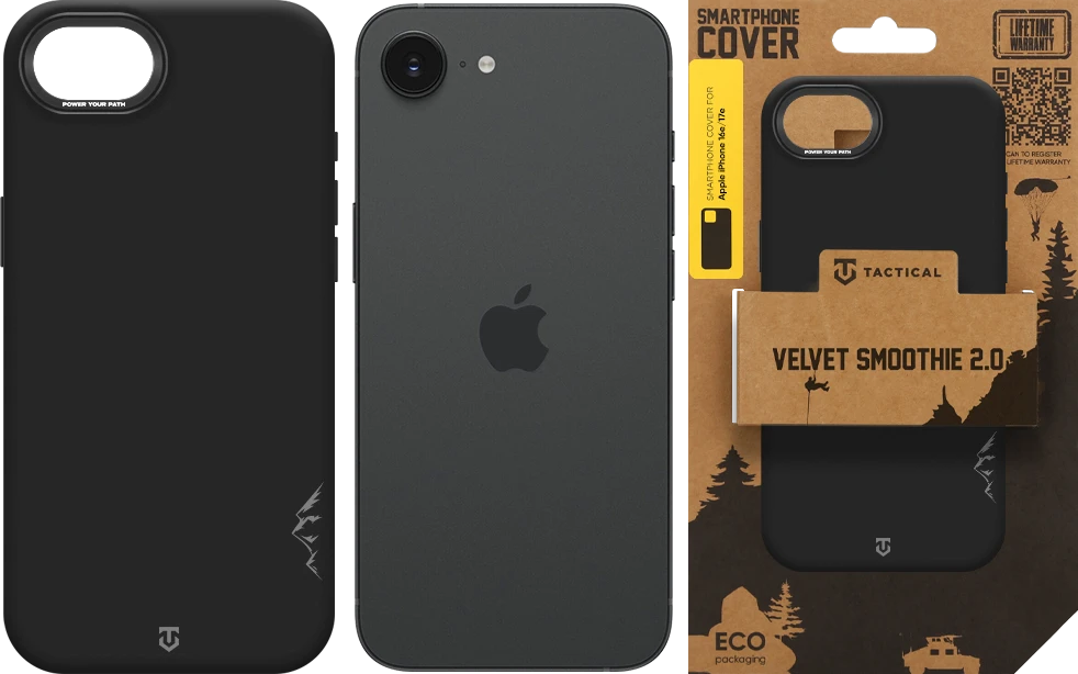 Dėklas Tactical MagForce Velvet Smoothie 2.0 Cover for Apple iPhone 16e/17e Asphalt