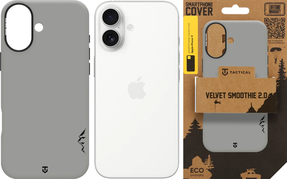 Dėklas Tactical MagForce Velvet Smoothie 2.0 Cover for Apple iPhone 17 Foggy