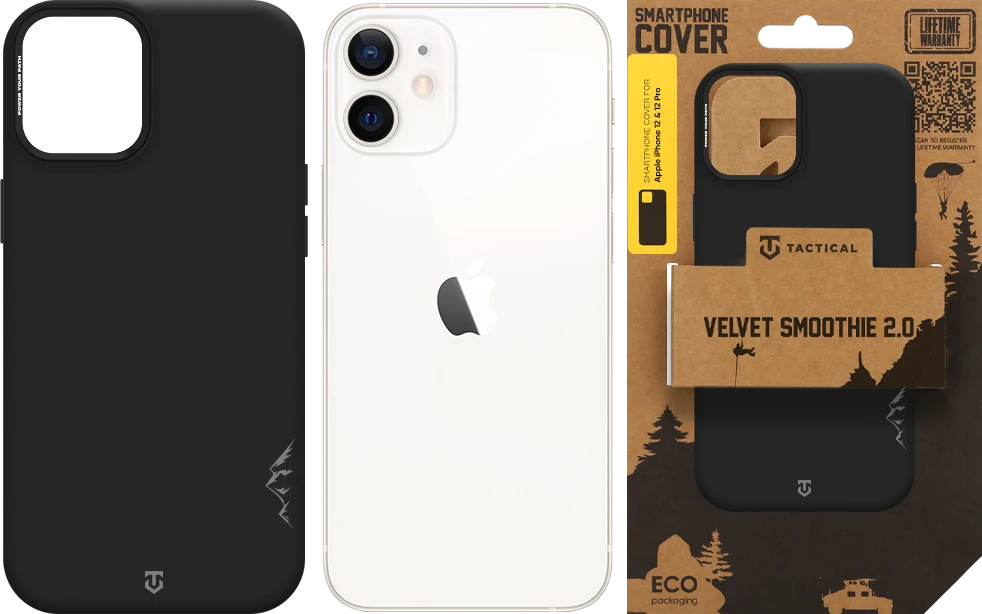 Dėklas Tactical MagForce Velvet Smoothie 2.0 Cover for Apple iPhone 12/12 Pro Asphalt