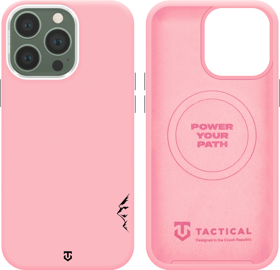 Dėklas Tactical MagForce Velvet Smoothie 2.0 phone case with MagSafe support for iPhone 13 Pro pink