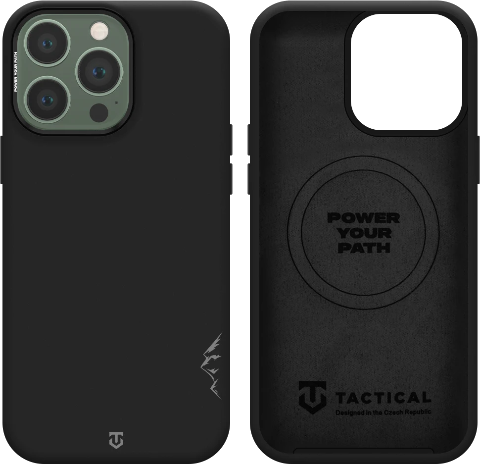 Tactical MagForce Velvet Smoothie 2.0 dėklas telefonui su MagSafe palaikymu, skirtas iPhone 13 Pro, juodas